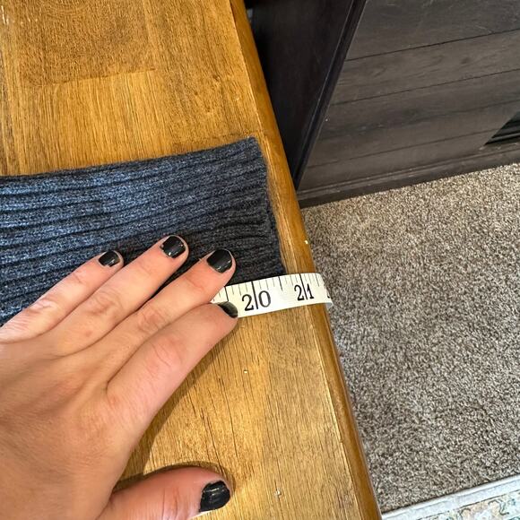 Anthropologie Sparrow Angora Cashmere Blend Cowl Neck Sweater sz Medium Classic - Picture 9 of 13